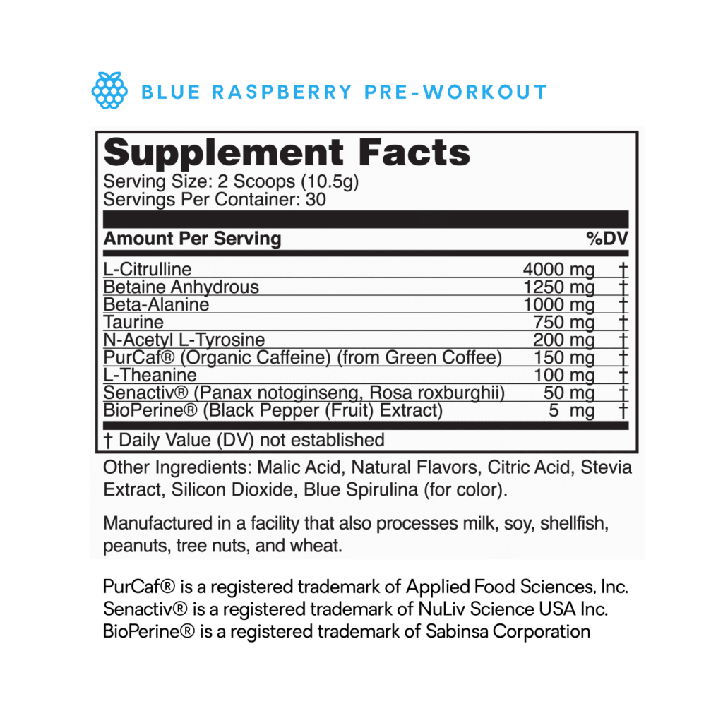 BlueRaspberry Pre Workout SuppFacts White 01 1024x1024 1